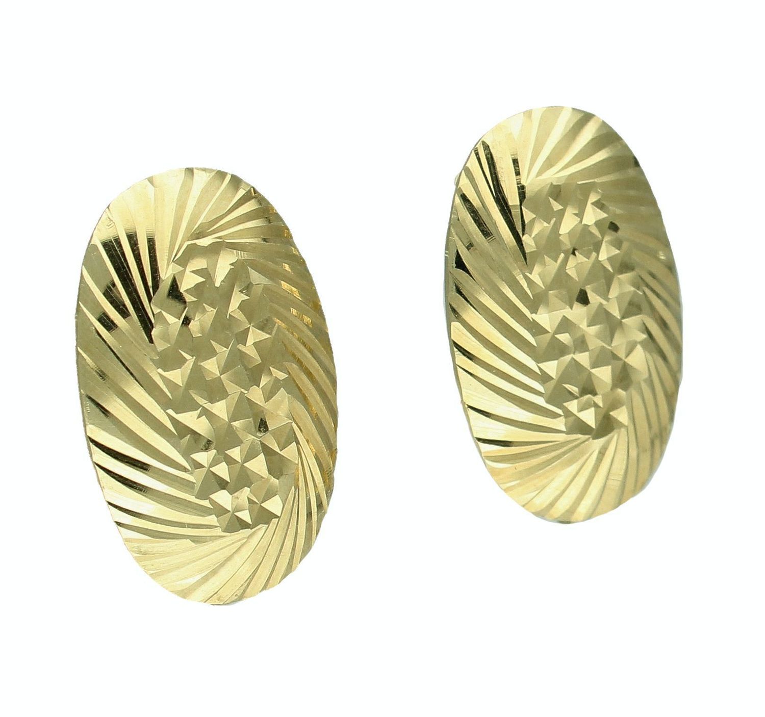 Złote kolczyki damskie 585 klasyczne owale z grawerowaniem KL 3545A (2).jpg